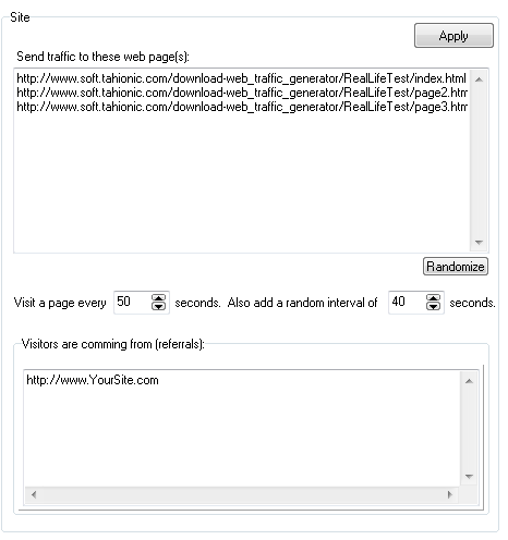 web traffic generator